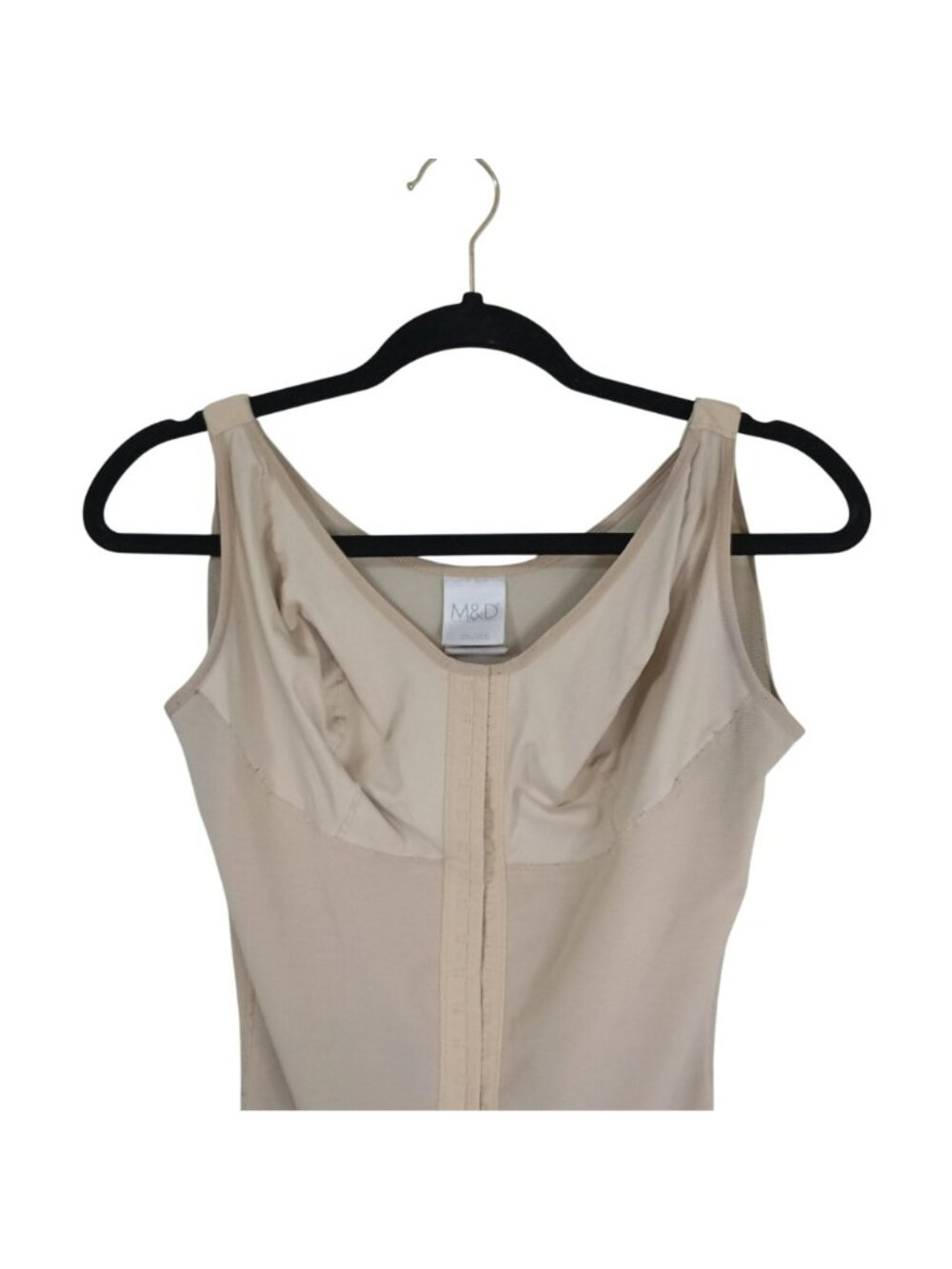 M&D Womens Beige Full-Body Shapewear With Hook & Eye Closure Size 2XL - Picture 4 of 14